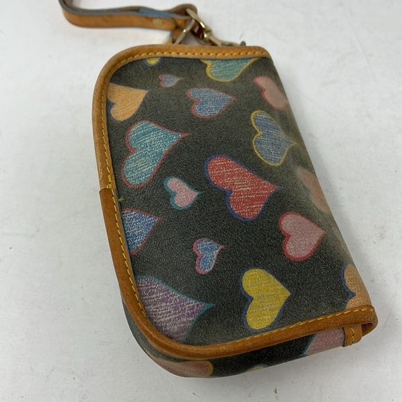 DOONEY & BOURKE COLORFUL HEARTS WRISTLET WITH HEART CHARM Made in USA - Picture 5 of 14